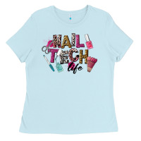 Baby Blue Nail Tech Life Ladies Tee - LillyAllenDesigns