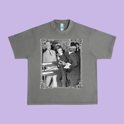 Lee Harvey Oswald And The Jack Ru Urban Heavy Tee Designed By Pixelflow
