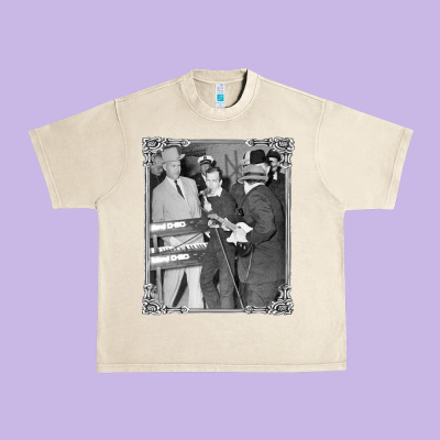 Lee Harvey Oswald And The Jack Ru Urban Heavy Tee Designed By Pixelflow