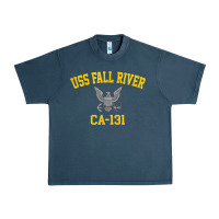 Midnight Navy uss fall river ca 131 Urban Heavy Tee - PixelFlow