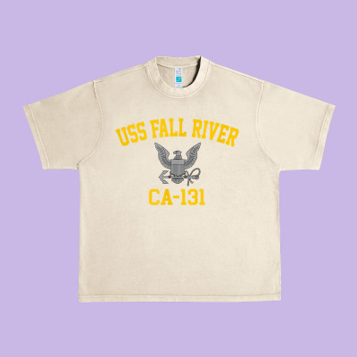 Uss Fall River Ca 131 Urban Heavy Tee Designed By Pixelflow