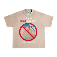 French Oak i am a mom against cat boys Urban Heavy Tee - PixelFlow