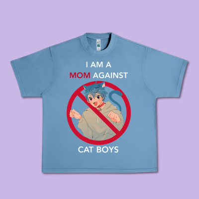 I Am A Mom Against Cat Boys Urban Heavy Tee Designed By Pixelflow