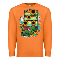 Carrot Indiana Map Sunflower Cactus Serape Premium Sweatshirt - RanaPortraitStore