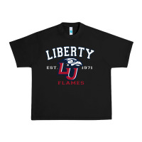 Black liberty university flames football lynchburg virginia sparky the eagle Urban Heavy Tee - PixelFlow