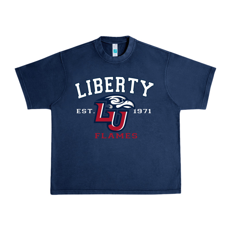 Liberty University Flames Football Lynchburg Virginia Sparky The Eagle Urban Heavy Tee by PixelFlow | Teevron