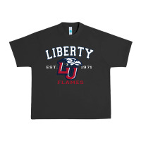 Pigment Black liberty university flames football lynchburg virginia sparky the eagle Urban Heavy Tee - PixelFlow