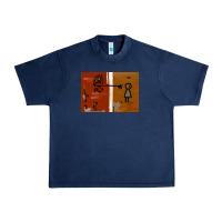 Navy It’s Always Sunny Painting Urban Heavy Tee - PixelFlow