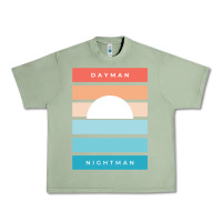 Oil Green DAYMAN NIGHTMAN - It's Always Sunny Urban Heavy Tee - PixelFlow