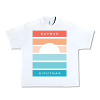 White DAYMAN NIGHTMAN - It's Always Sunny Urban Heavy Tee - PixelFlow