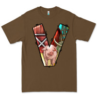 Cacao farm life alphabet lowercase letters v Premium Tee - BundleAndBundleShop