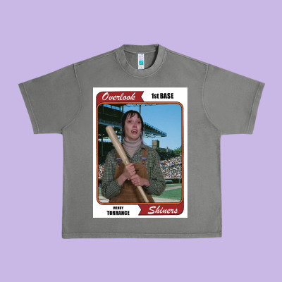 Wendy Torrance Vinatge Baseball Card Urban Heavy Tee Designed By Pixelflow