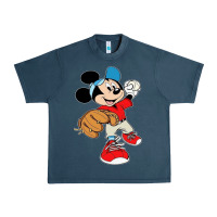 Midnight Navy micky-playing-baseball-cartoon-illustration-- Urban Heavy Tee - PixelFlow