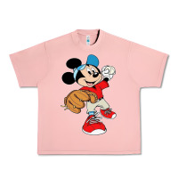 Salmon micky-playing-baseball-cartoon-illustration-- Urban Heavy Tee - PixelFlow