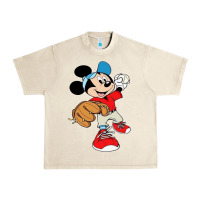 Sandshell micky-playing-baseball-cartoon-illustration-- Urban Heavy Tee - PixelFlow