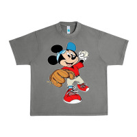Tornado micky-playing-baseball-cartoon-illustration-- Urban Heavy Tee - PixelFlow