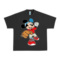 Pigment Black micky-playing-baseball-cartoon-illustration-- Urban Heavy Tee - PixelFlow
