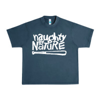 Midnight Navy naughty by nature Urban Heavy Tee - PixelFlow