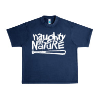 Navy naughty by nature Urban Heavy Tee - PixelFlow