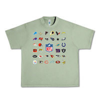 Oil Green american football team collage    wall art Urban Heavy Tee - PixelFlow