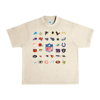 Sandshell american football team collage    wall art Urban Heavy Tee - PixelFlow