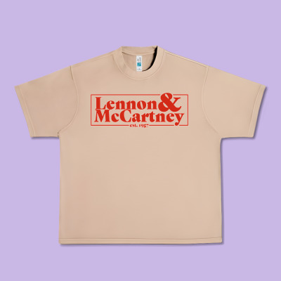 Lennon & Mccartney Classic Urban Heavy Tee Designed By Pixelflow