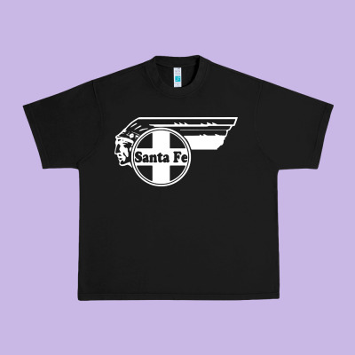 Big Chief Clean Santa Fe Railroad Urban Heavy Tee Designed By Pixelflow