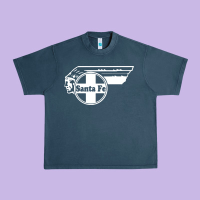 Big Chief Clean Santa Fe Railroad Urban Heavy Tee Designed By Pixelflow