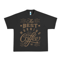 Pigment Black The Best Morning Coffee Urban Heavy Tee - PixelFlow