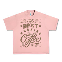 Salmon The Best Morning Coffee Urban Heavy Tee - PixelFlow
