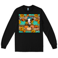 Black Cow fall pumpkin Long Sleeve Tee - Artiststas