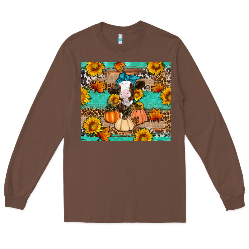 Cow Fall Pumpkin Long Sleeve Tee by Artiststas | Teevron