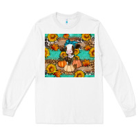 White Cow fall pumpkin Long Sleeve Tee - Artiststas