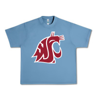 Pebble Blue washington state cougars Urban Heavy Tee - PixelFlow