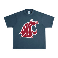 Midnight Navy washington state cougars Urban Heavy Tee - PixelFlow