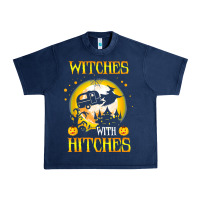 Navy witches with hitches funny halloween costume gift Urban Heavy Tee - PixelFlow