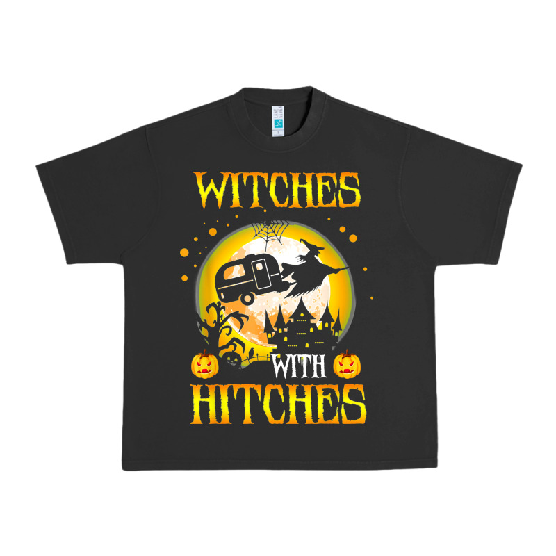Witches With Hitches Funny Halloween Costume Gift Urban Heavy Tee by PixelFlow | Teevron