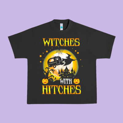 Witches With Hitches Funny Halloween Costume Gift Urban Heavy Tee Designed By Pixelflow