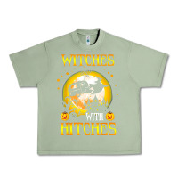 Oil Green witches with hitches funny halloween costume gift Urban Heavy Tee - PixelFlow