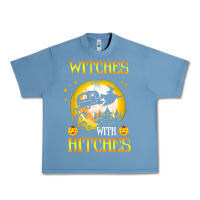 Pebble Blue witches with hitches funny halloween costume gift Urban Heavy Tee - PixelFlow