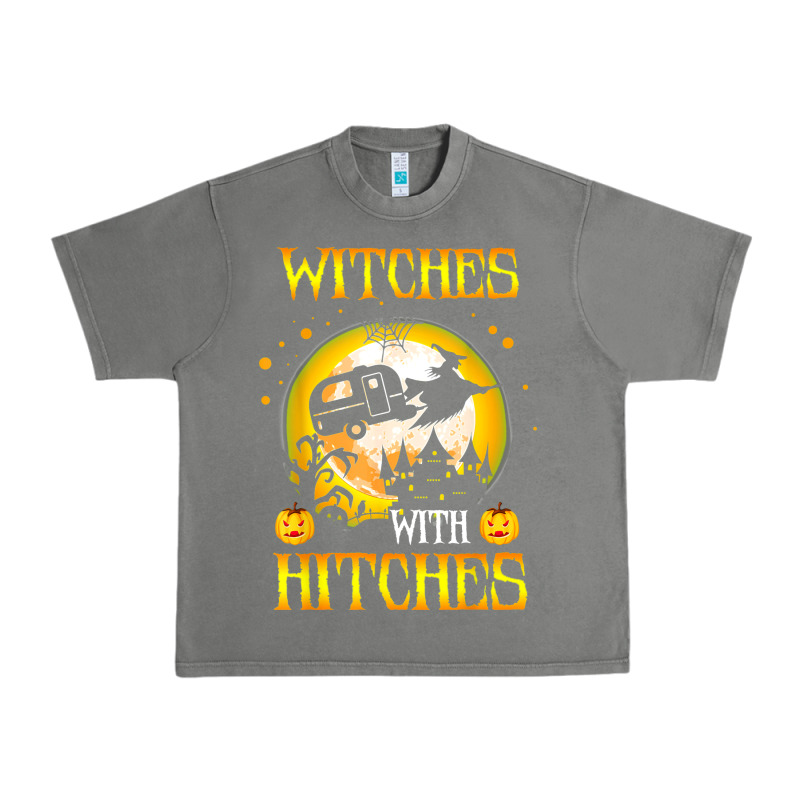 Witches With Hitches Funny Halloween Costume Gift Urban Heavy Tee by PixelFlow | Teevron