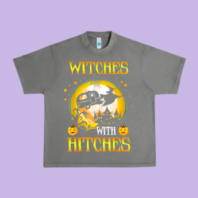 Witches With Hitches Funny Halloween Costume Gift Urban Heavy Tee Designed By Pixelflow