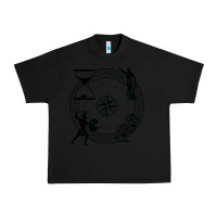 Black the four stoic virtues Urban Heavy Tee - PixelFlow