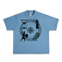 Pebble Blue the four stoic virtues Urban Heavy Tee - PixelFlow