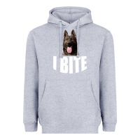 Heather Grey I Bite Heavyweight Hoodie - Bettercallsaul