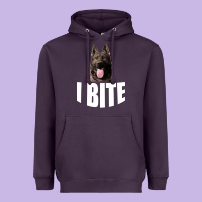 I Bite Heavyweight Hoodie Designed By Bettercallsaul