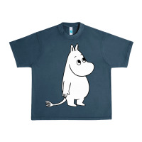 Midnight Navy moomin character Urban Heavy Tee - PixelFlow