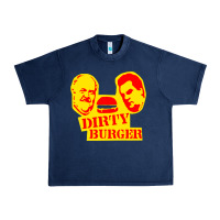 Navy dirty burger Urban Heavy Tee - PixelFlow