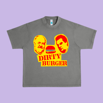 Dirty Burger Urban Heavy Tee Designed By Pixelflow