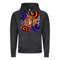 Vintage Black halloween bull skull Vintage Hoodie - BarkalooDesign